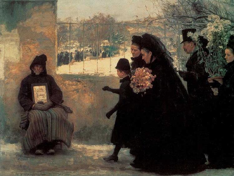 Emile Friant All Saints' Day China oil painting art